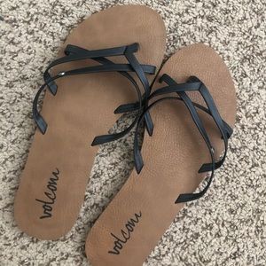 Black Volcom Sandals